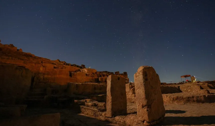 Diyarbakır'da perseid meteor yağmuru ve Samanyolu Galaksisi