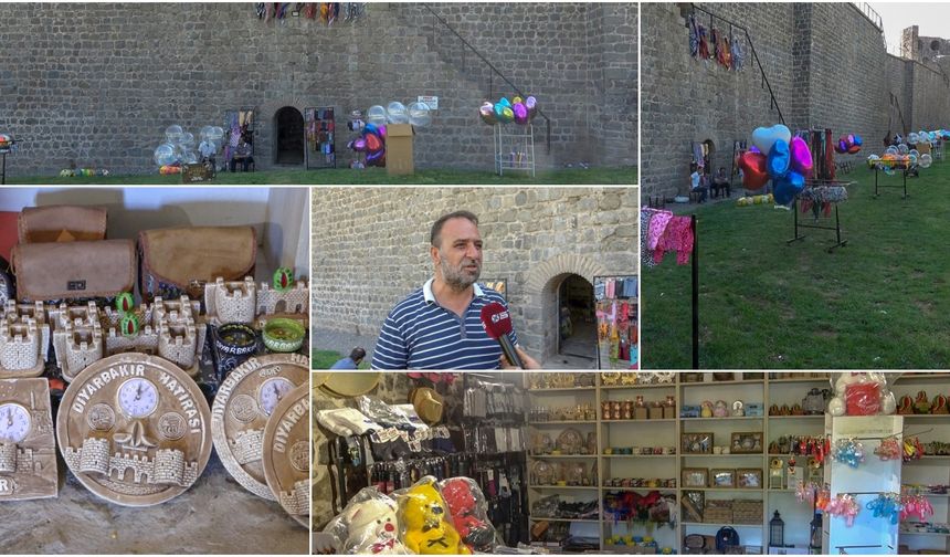 Surların altında açılan ilk dükkânda Diyarbakır tanıtılıyor