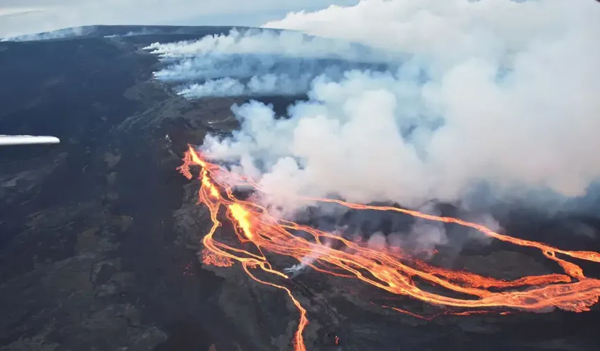 Kilauea Yanardağı'nda volkanik hareketlilik! Lav akıntısı sürüyor