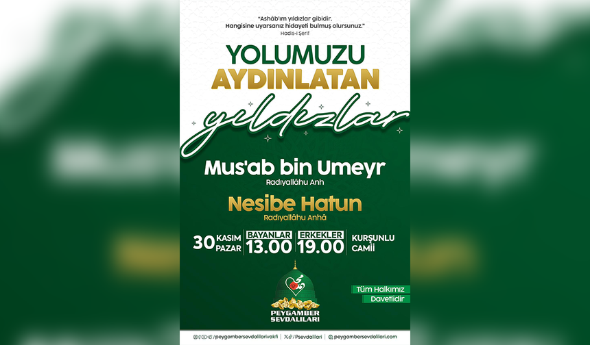 Diyarbakır'da Peygamber Sevdalıları'ndan Sahabe Ayı programı