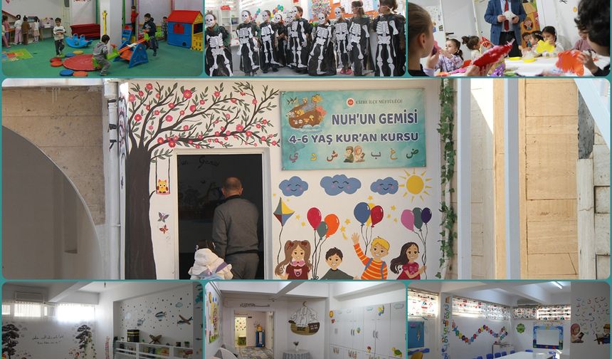 4-6 yaş Kur’an kursu öğrencileri eğlenirken öğreniyor