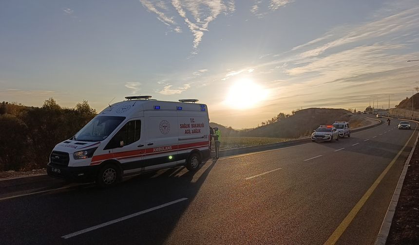 Adıyaman'da şarampole devrilen otomobilde 1 kişi yaralandı