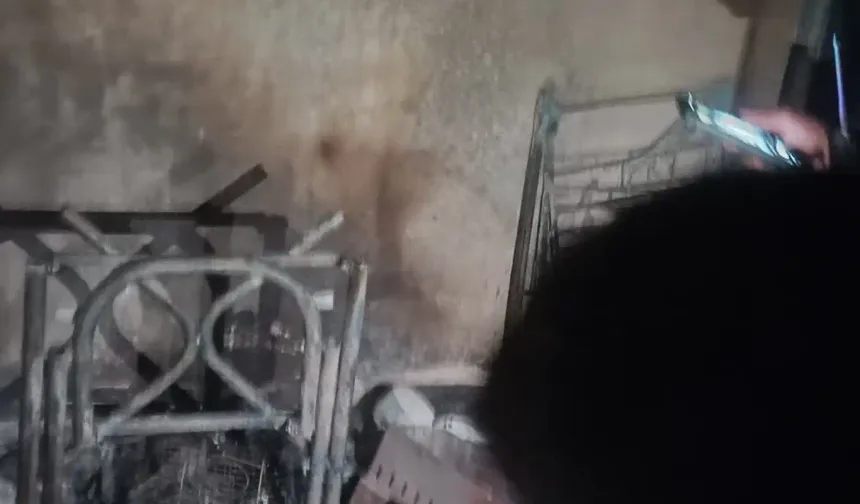 Batman'da ev yangını: Bir kadın dumandan etkilendi