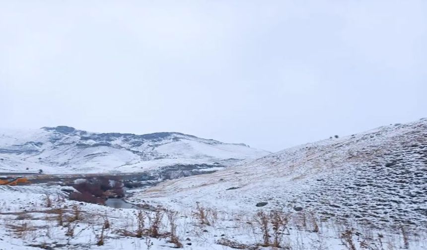 Doğu Anadolu’da kış yüzünü gösterdi: Ağrı beyaza büründü