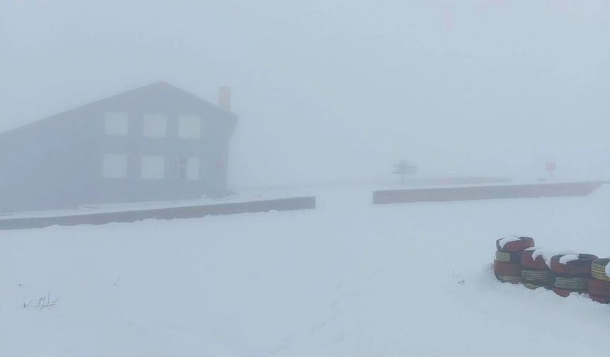 Karacadağ'da mevsimin ilk karı yağdı: Zirve beyaza büründü