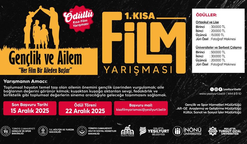 Malatya'da kısa film yarışması düzenlenecek
