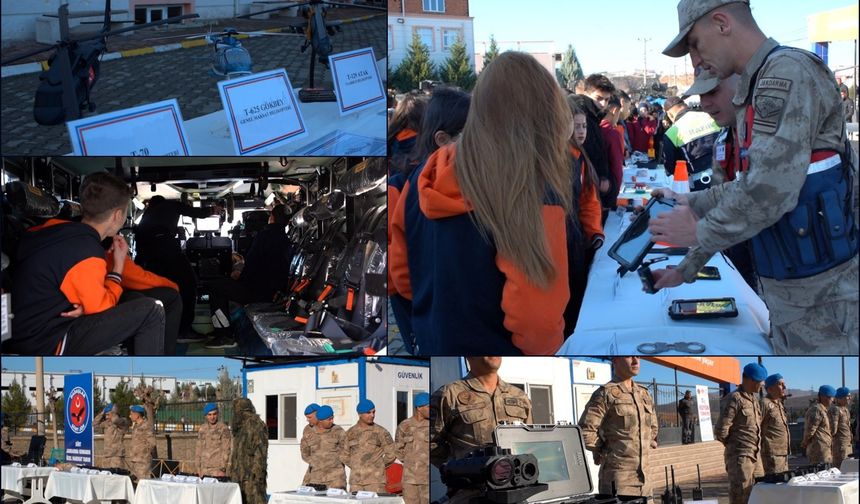 Siirt’te yerli ve millî savunma sanayi ürünleri öğrencilerle buluştu