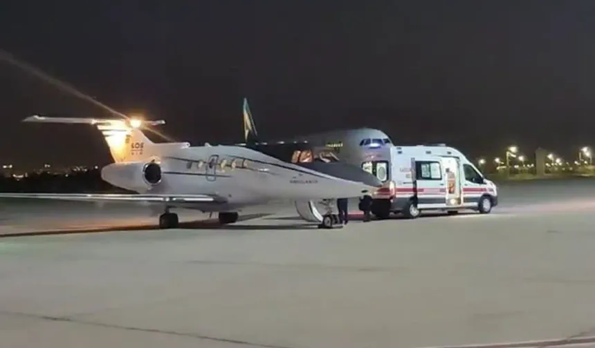 Şırnak'ta kalp rahatsızlığı olan bebek ambulans uçakla Ankara'ya sevk edildi