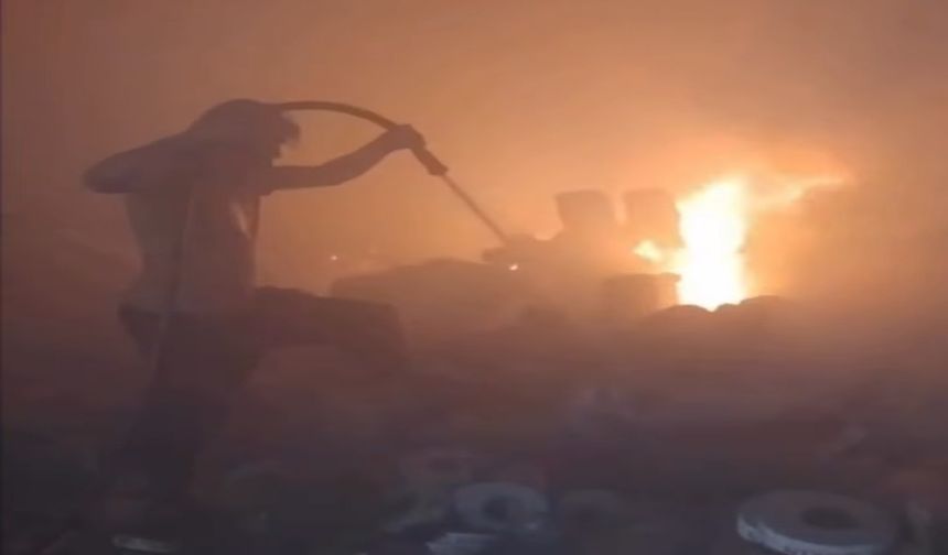 Adana'da alüminyum fabrikasında yangın