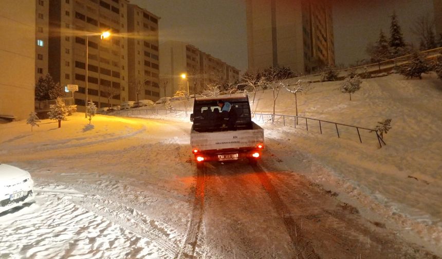 Battalgazi'de karla mücadele seferberliği