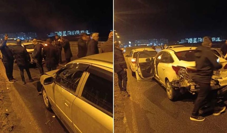 Diyarbakır'da 7 aracın karıştığı zincirleme kaza: 4 yaralı