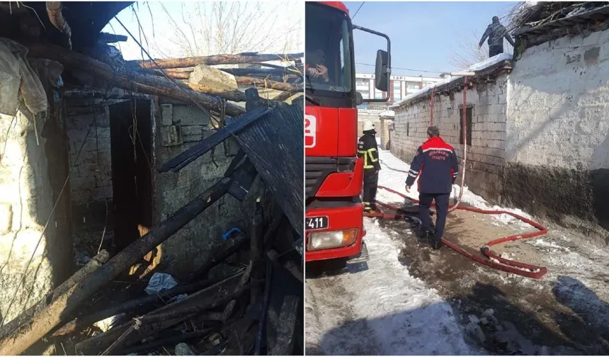 Diyarbakır'da "atlarım üşümesin" derken ahırı yaktı