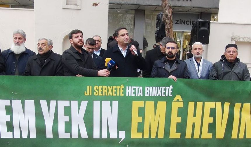 HÜDA PAR Suriye'deki Kürtler için meydanlara indi