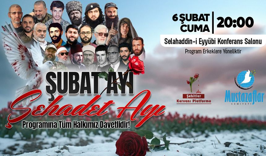 Diyarbakır'da "Şubat Ayı Şehadet Ayı" etkinliği düzenlenecek