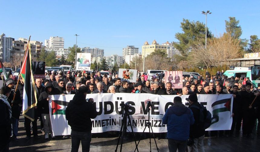 Mardin’de "Dünya Kudüs Haftası" basın açıklaması düzenledi