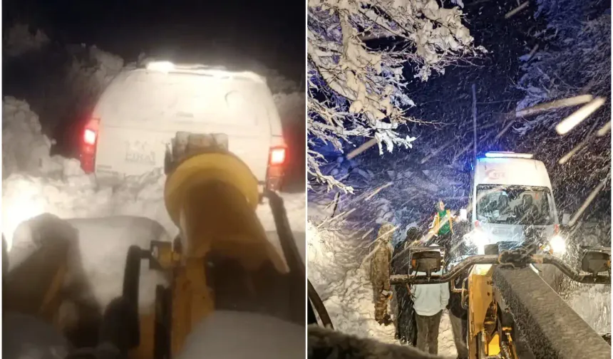 Muş-Bingöl kara yolunda 80 araçta 180 kişi mahsur kaldı