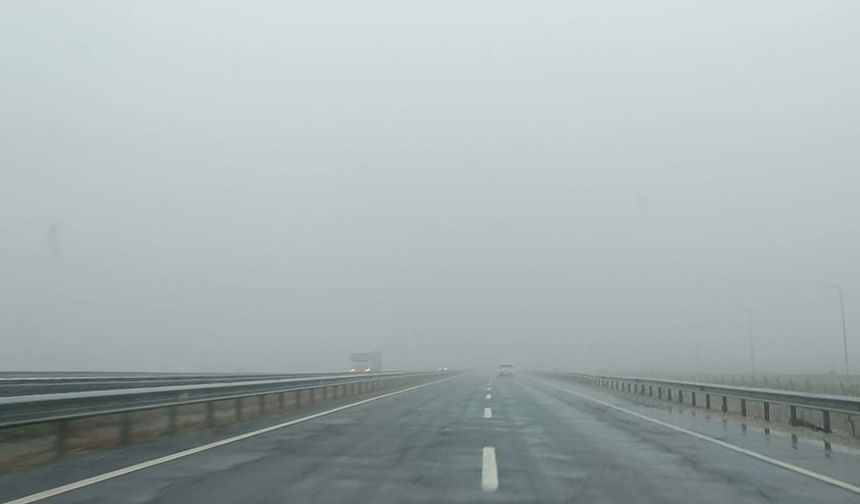 Şanlıurfa’da havalimanı çevresinde sis etkili oldu