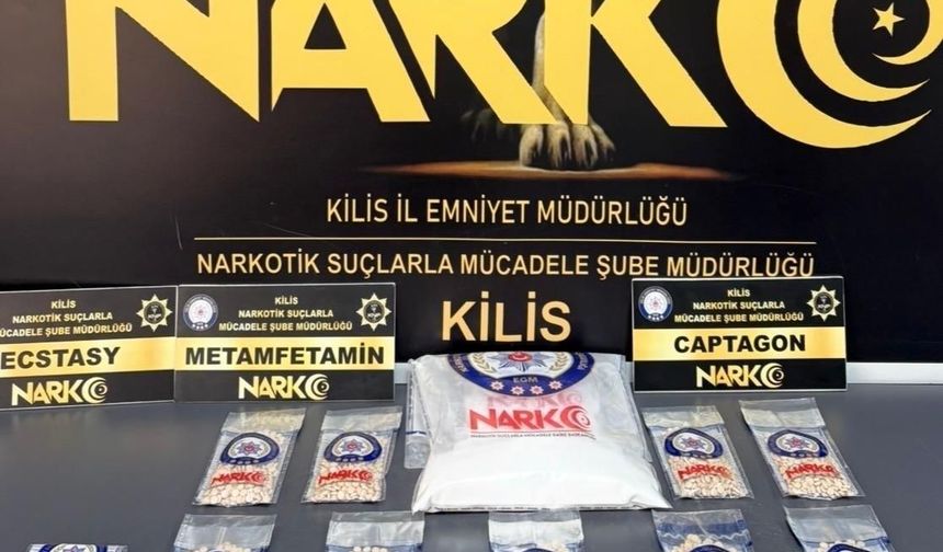 Kilis'te mezarlıkta narkotik madde ele geçirildi