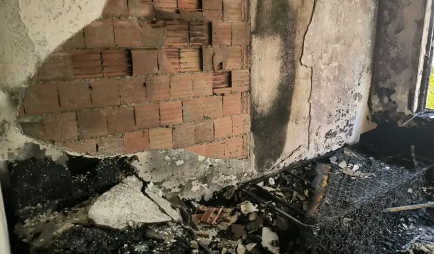 Diyarbakır'da çıkan yangında ev kullanılamaz hale geldi