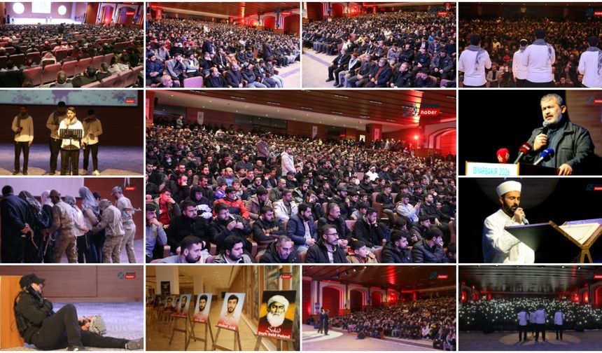 Diyarbakır'da düzenlenen "Şehadet Gecesi"nden kareler