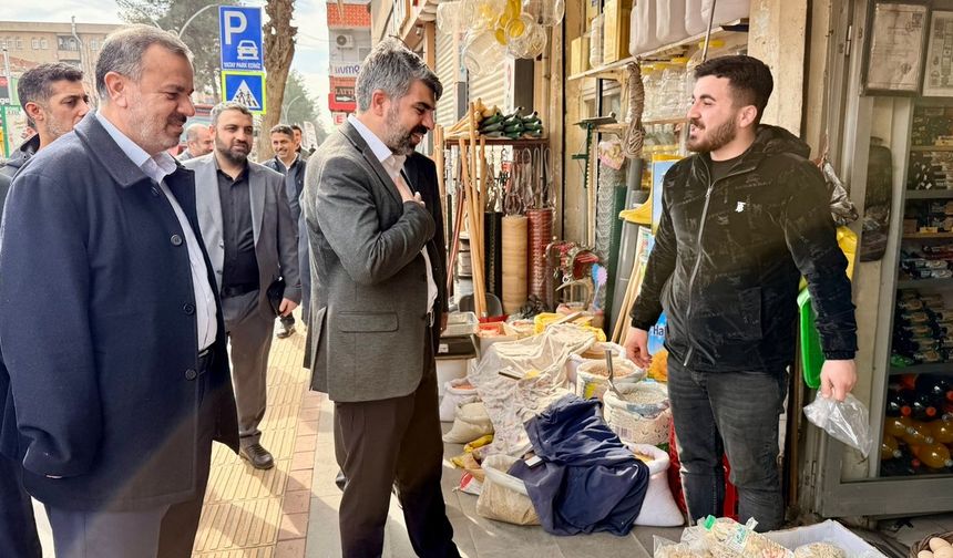 HÜDA PAR Milletvekili Dinç, Bismil’de esnafı ziyaret etti