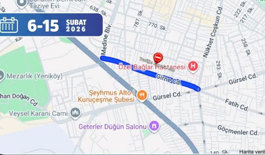Diyarbakır'da o cadde 9 gün trafiğe kapatıldı