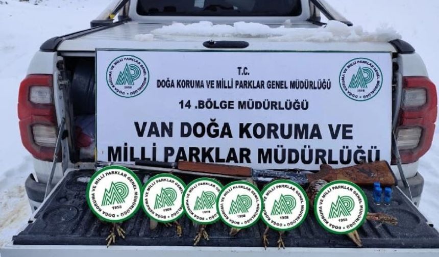 Van’da yasadışı avcılığa ceza kesildi