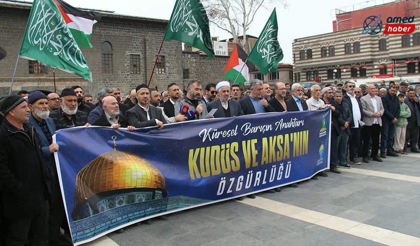 Diyarbakır'da Dünya Kudüs Günü dolayısıyla basın açıklaması düzenlendi