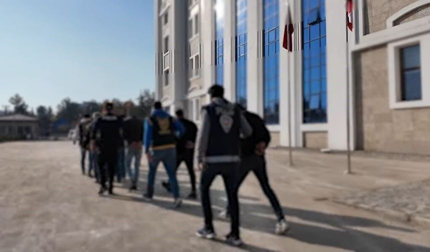 Adıyaman'da çeşitli suçlardan yakalanan 18 şüpheli tutuklandı