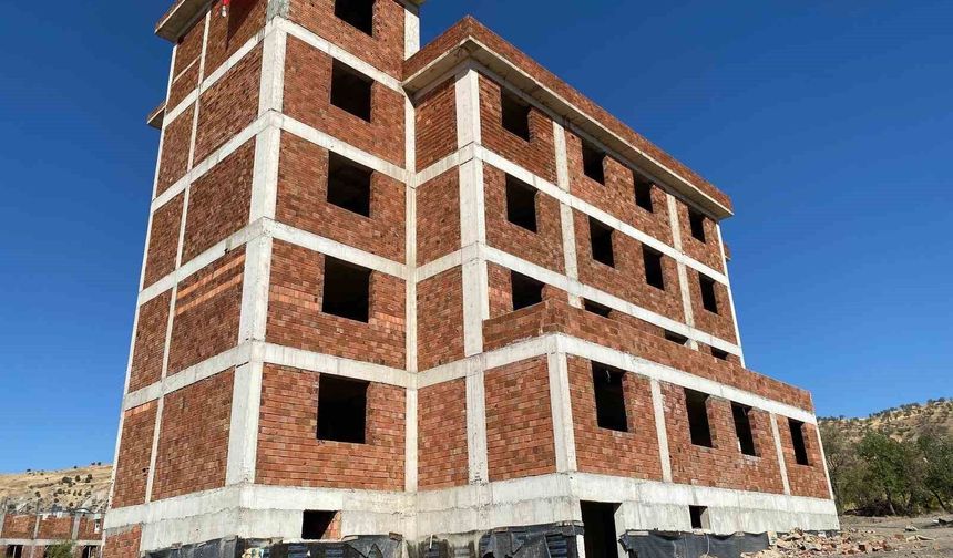 Çermik'te Kur'an kursunun kaba inşaatı tamamlandı