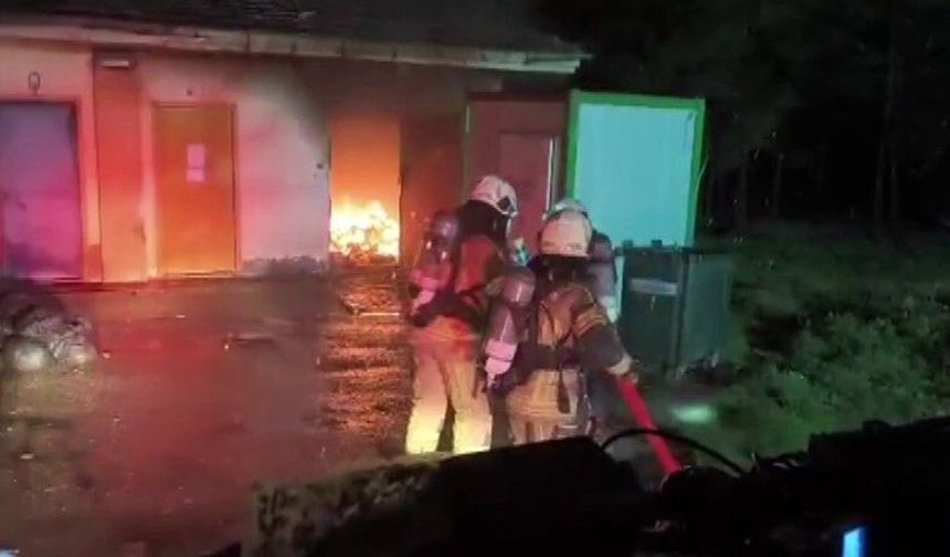 Diyarbakır'da onkoloji tıbbi atık deposunda yangın