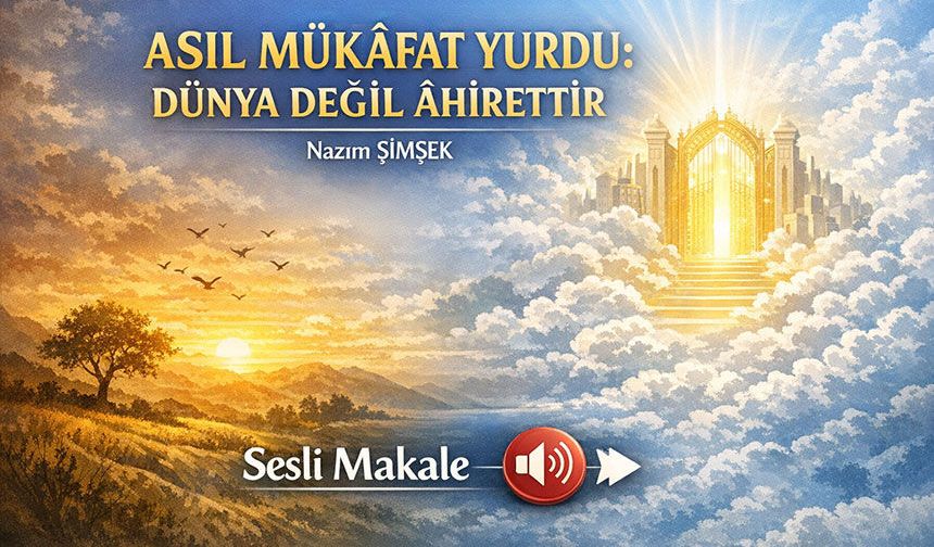 ASIL MÜKÂFAT YURDU: DÜNYA DEĞİL ÂHİRETTİR