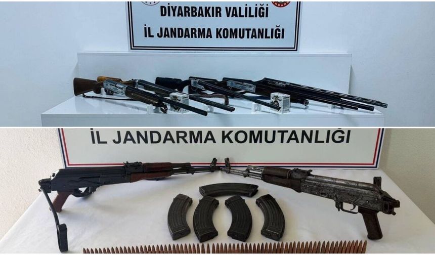 Diyarbakır'da silah operasyonları