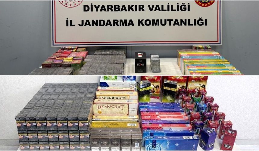 Diyarbakır'da kaçakçılık operasyonları
