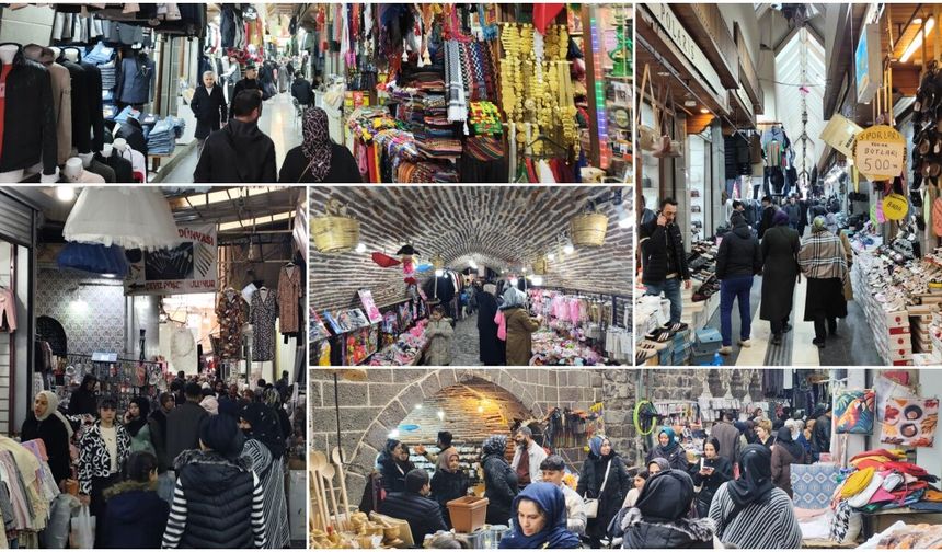 Diyarbakırlılar bayram alışverişi için tarihi çarşıları tercih ediyor
