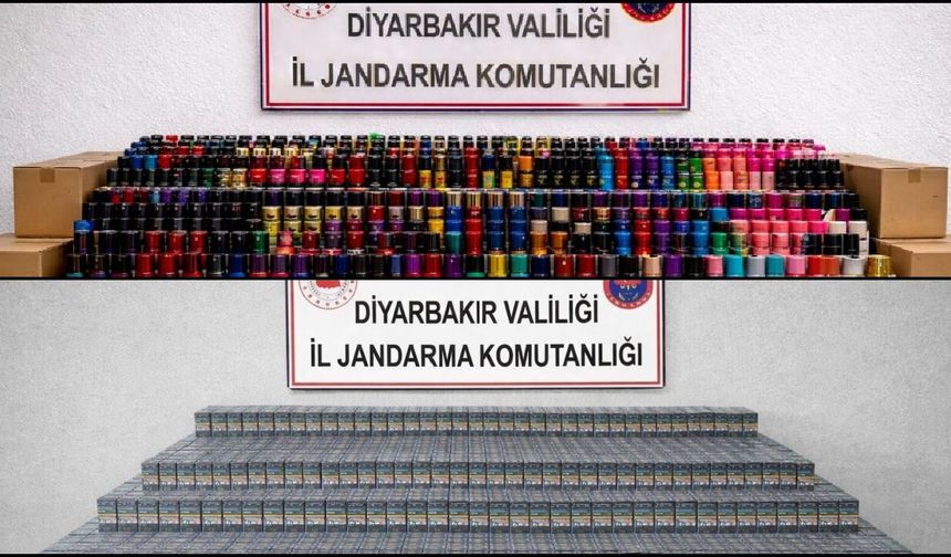 Diyarbakır’da kaçakçılık operasyonları gerçekleştirildi