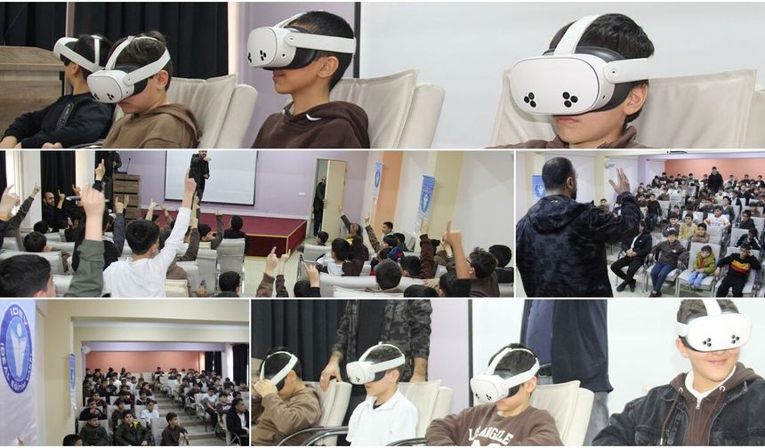 Diyarbakır'da öğrenciler sanal gerçeklik gözlüğü ile Mescid-i Aksa'yı geziyor