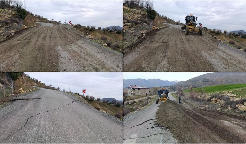 Kulp’ta çöken grup yollarında onarım tamamlandı