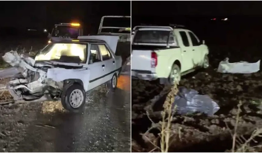 Diyarbakır'da otomobil ile pikap kafa kafaya çarpıştı: 3 yaralı