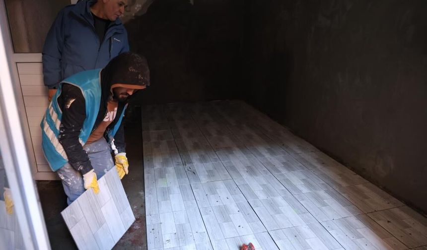 Diyarbakır'da vatandaşın evi "denetimli serbestlik hükümlülerince" onarıldı