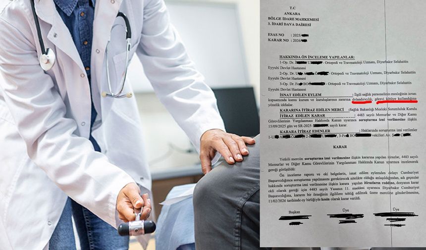 Diyarbakır'daki ortopedi doktorları hakkında soruşturma izni