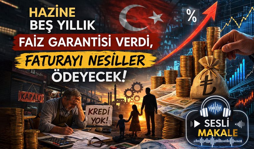 HAZİNE BEŞ YILLIK FAİZ GARANTİSİ VERDİ, FATURAYI NESİLLER ÖDEYECEK