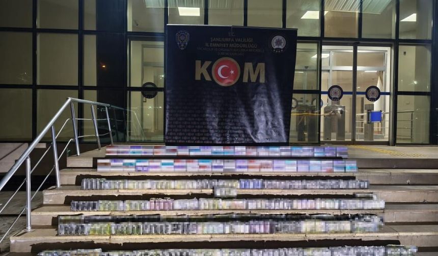 Şanlıurfa'da kaçakçılık operasyonu: 1 milyon TL'lik elektronik sigara ele geçirildi