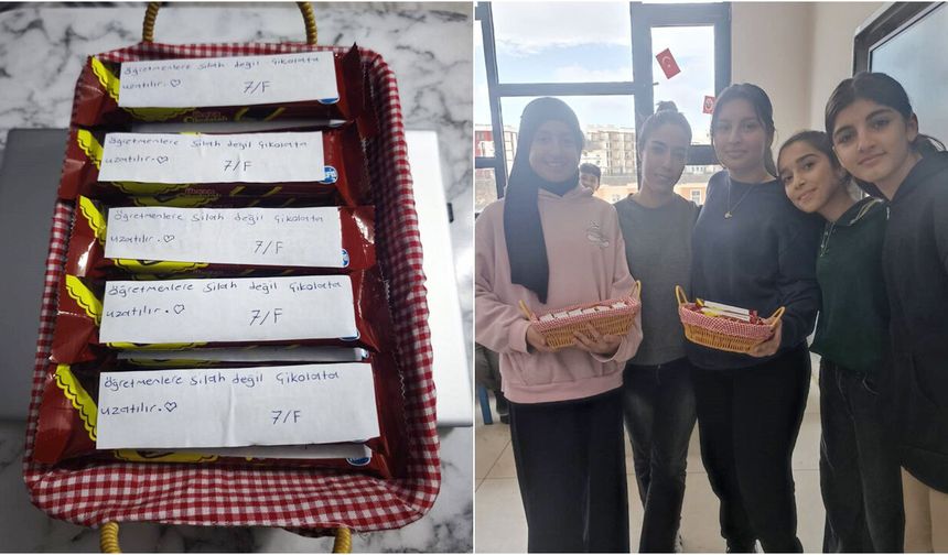 Diyarbakır'da öğrencilerden yürek ısıtan davranış