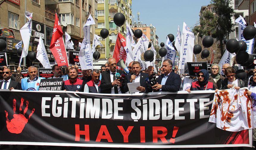 Diyarbakır'da eğitim sendikalarından okul saldırılarına tepki