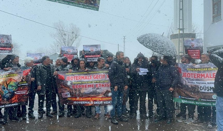 Bingöl Karlıova'da jeotermale tepki