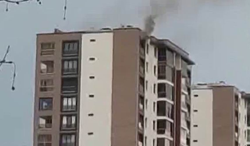 Diyarbakır’da 14 katlı apartmanda yangın paniği