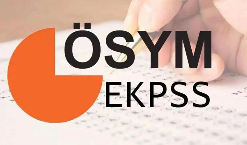 EKPSS pazar günü yapılacak