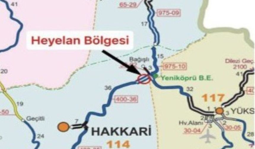 Hakkari-Van kara yolu heyelan nedeniyle geçici olarak ulaşıma kapatıldı