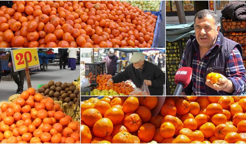 İhraç edilemeyen o mandalina ilk kez Diyarbakır pazarlarında